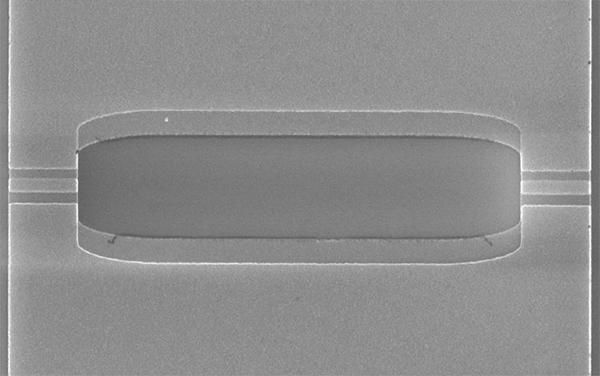 Задействованный в эксперименте СКВИД под сканирующим электронным микроскопом (иллюстрация авторов работы).